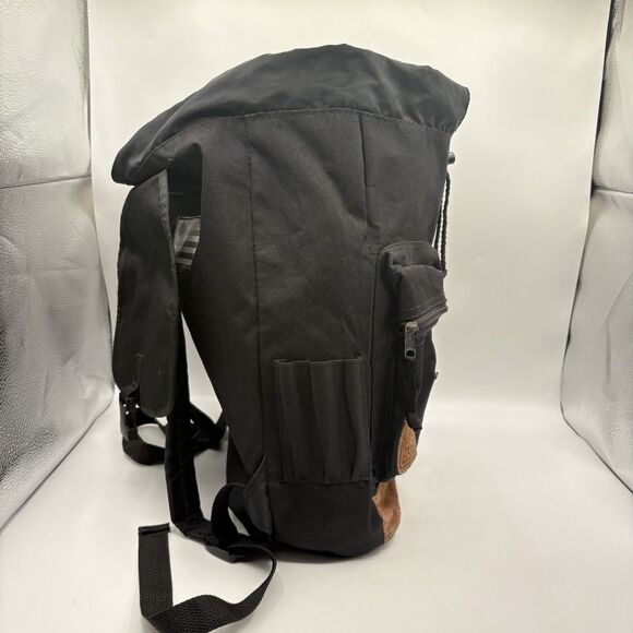 Vintage 90s Sasson Canvas Backpack w/ Suede Trim – Rare Retro - Picture 9 of 16